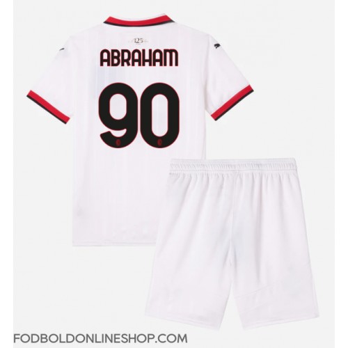 AC Milan Tammy Abraham #90 Udebane Trøje Børn 2024-25 Kortærmet (+ Korte bukser)